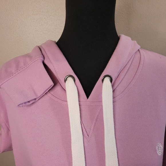 Element Women's NWT Crop Pullover Raw Hem Hoodie Size X-Small - Picture 3 of 11